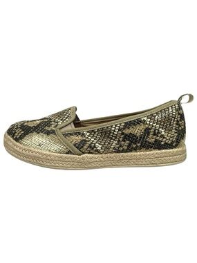 Clarks Azella Theoni Snake Print Slip On Espadrille Loafers Size 8 Boho Coastal
